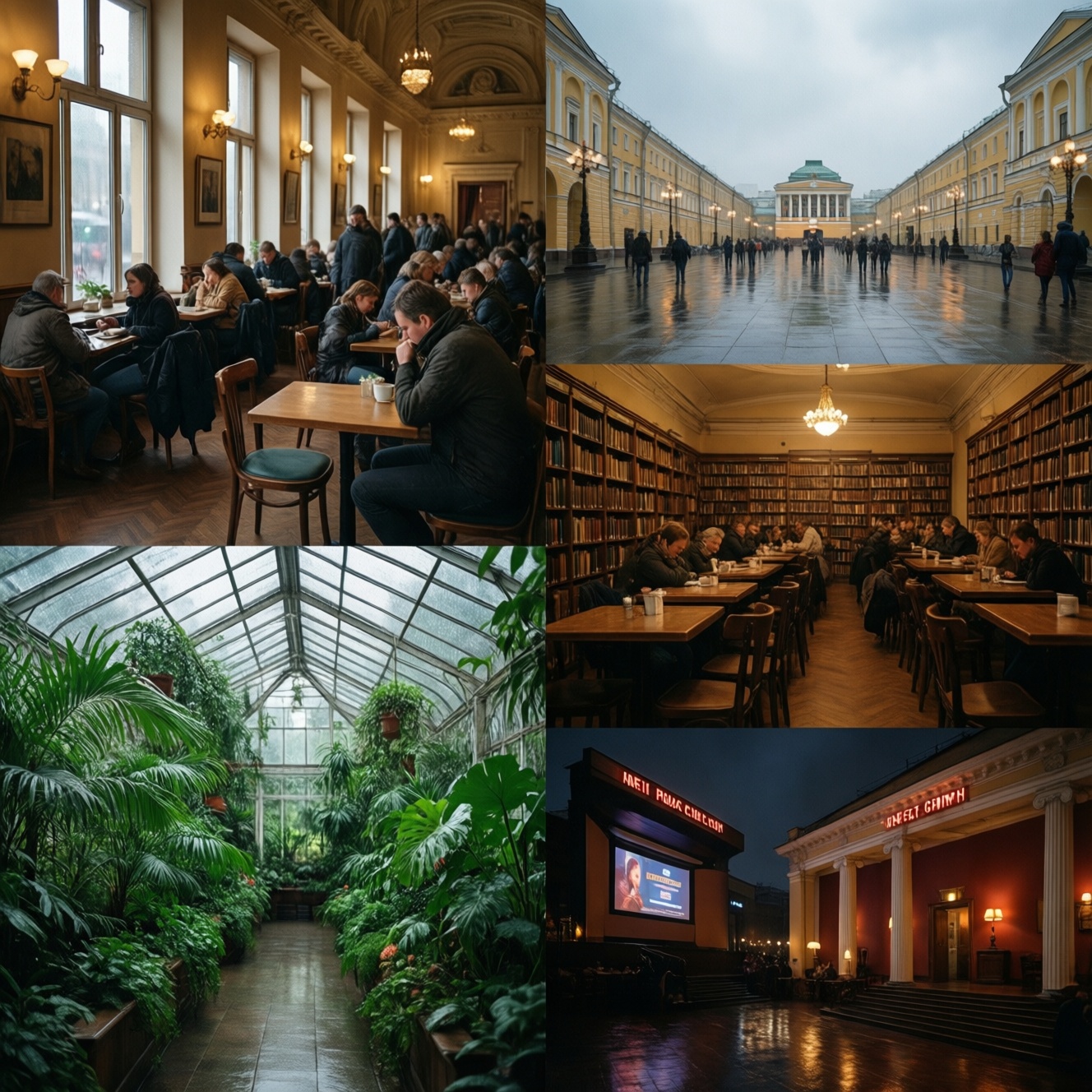 Куда пойти в дождь в Москве: уютные и необычные места для отдыха