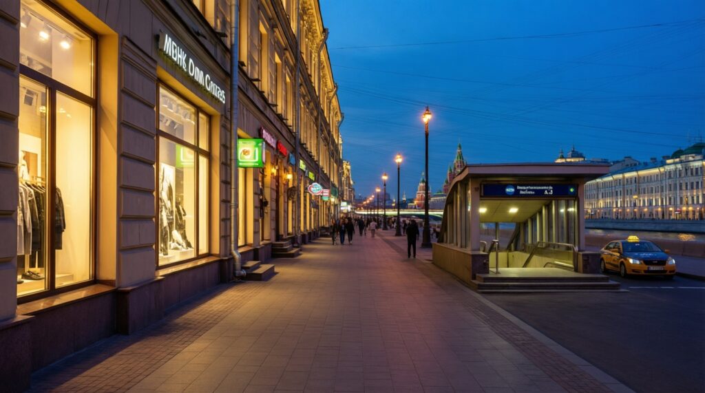 Москва ночью: безопасные маршруты, подсветка и места с атмосферой - иллюстрация