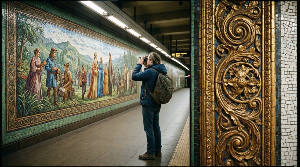 10 станций метро как произведения искусства: что смотреть и как читать символику - иллюстрация