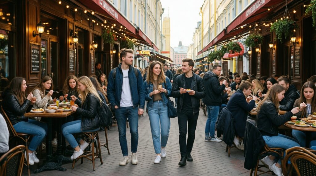 Гастрономические улицы Москвы: где устроить дегустацию за один вечер - иллюстрация