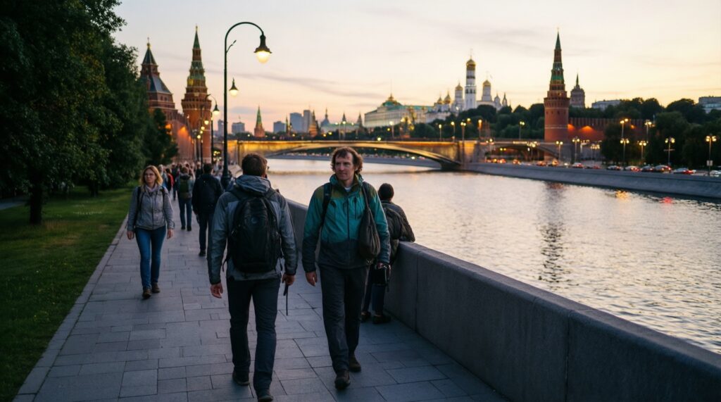 Маршрут по московским набережным: от тихих мест до главных панорам - иллюстрация