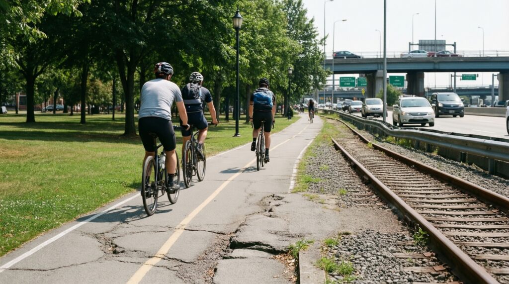 Москва на велосипеде: безопасные маршруты, велодорожки и правила города - иллюстрация